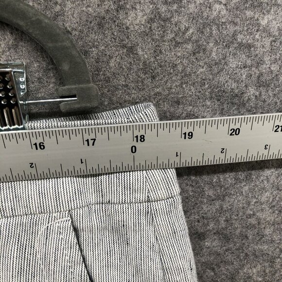 Chico's Linen Blend Pull On Pants Womens Size 14R 2.5R Blue Wide Leg Coastal - Picture 5 of 9